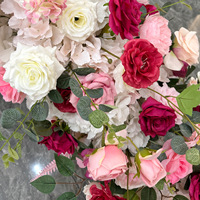 Nouvelle nappe de table personnalisée en fleurs artificielles en soie, faite à la main, pour mariage et décoration de la maison pour la fête des mères