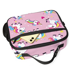 Nuova <span class=keywords><strong>Borsa</strong></span> Porta Pranzo per Studenti con Design Cartoon, <span class=keywords><strong>Borsa</strong></span> Pranzo <span class=keywords><strong>Unicorno</strong></span> per Bambini, Graziosa <span class=keywords><strong>Borsa</strong></span> Pranzo per Ragazze - Product Image 5