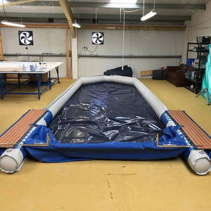 Plataforma <span class=keywords><strong>Flotante</strong></span> Inflable para Yates, Muelle Portátil para Protección de Embarcaciones a Motor, Plataforma Inflable Resistente - Product Image 2