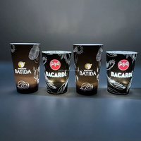 Gobelets promotionnels HLC, articles de fête, gobelets lumineux LED personnalisés de 12 oz/14 oz/16 oz, gobelets à détection d'eau avec effet lumineux et logo