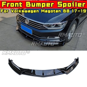 Car Front Bumper <b>Lip</b> Diffuser Spoiler Glossy Black Modification Part for Volkswagen Magotan B8 2017-2019 Car Accessories - Product Image 3