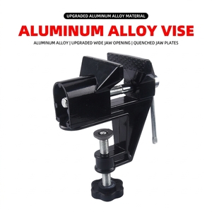 Medium-sized Bench Vise Stationary <b>Table</b> Vise Carbon Steel Jaw Smooth Surface Diy Household Multi Functional Lightweight - Product Image 3