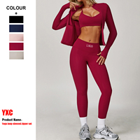 Ensemble de Survêtement Femme Vêtements Femme Ropa Uniforme de Football Tenue de Sport Maillot de Compression Vêtements de Sport Leggings Femme Grandes Tailles Gym Fitness