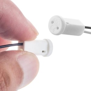 G4 cơ sở ổ cắm cắm cắm với đặc biệt gốm chủ PC Chất liệu dây nối LED bóng đèn đèn chùm thiết bị chiếu sáng vít phong cách - Product Image 3