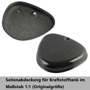Couverture latérale de batterie 100% fibre de carbone véritable pour Simson S50 S51 S53 S70 Tuning rétro - Product Image 4