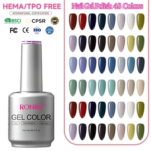 Esmalte de Uñas en Gel RONIKI, Cartas de Colores Personalizadas, Esmalte de Uñas en Gel de Larga Duración, Esmalte de Uñas en Gel UV Natural, OEM para Distribuidores de Cosméticos - Product Image 1