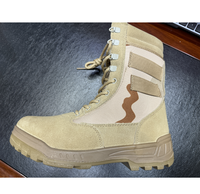 Bottes de désert camouflage personnalisées TSB09 DFB0117 OEM ODM OBM légères, respirantes, avec fermeture éclair latérale et tige en injection DMS pour l'été
