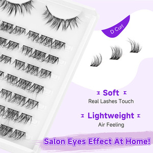 Cils en fibres PBT coréennes, cils en éventail DIY, cils en grappe moelleux, cils en grappe 3D en faux vison, cils en grappe en gros, cils en grappe DIY - Product Image 5