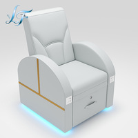 Fauteuil de pédicure multifonctionnel haut de gamme avec bain de pieds et massage par pétrissage pour salons de beauté et de manucure