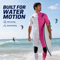 Combinaisons de plongée en néoprène respirant de couleur personnalisée pour adultes avec fermeture éclair avant et manches courtes pour le surf