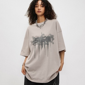 Camiseta de Verano para Hombre, Manga Corta, 100% Algodón, Gruesa, de Secado Rápido, Estampado Sólido, Serigrafía, Estilo Deportivo Informal, Personalizada - Product Image 4