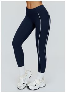 En gros Legging de yoga une pièce à compression, effet sculptant, avec lignes de <span class=keywords><strong>couture</strong></span> décoratives, pour l'entraînement, style mode, coupe ajustée, surpiqûres contrastées - Product Image 2