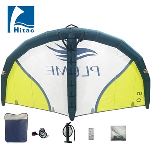 Aile de kitesurf gonflable HITAC pour le <span class=keywords><strong>surf</strong></span> en vague, en nylon, résistance à la rupture de 10KN, tailles 3-6, pompe manuelle, sac à dos, sécurité - Product Image 2