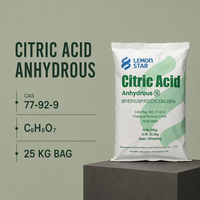 Acide Citrique Monohydraté E330 Marque Lemon Star Pureté 99,5% CAS 5949-29-1 Sac de 25kg Agent Chimique Auxiliaire En Stock