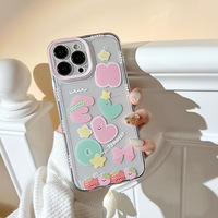 Coque de téléphone personnalisée en TPU souple antichoc motif dessin animé pour iPhone 11 12 13 14 15 16 17 Pro Max