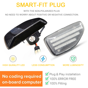 Remplacement des pièces automobiles LED Side Marker Light Free Error pour <span class=keywords><strong>Dacia</strong></span> <span class=keywords><strong>Logan</strong></span> <span class=keywords><strong>MCV</strong></span> Sandero Stepway Duster Renault Sandero Repeat Blinker - Product Image 5