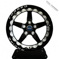 SRX Nouvelle jante de course en alliage noir personnalisée, design maillé, 5x4.75 5x4.5 17x11 17x10 5x112 Beadlock forgée, garantie 3 ans, modèle FG