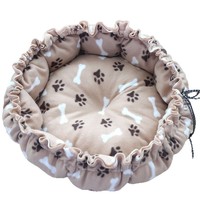 Lit pour animaux de compagnie moderne en forme d'aubergine, 100% coton, imperméable, luxueux, sculptural, pour petits animaux