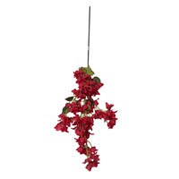 Bouganvillier Artificiel en Tissu de Soie Grande Branche, Bouganvillier Réaliste pour Décoration Intérieure, Fête des Mères, Remise de Diplôme