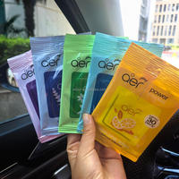 Désodorisant de voiture Aer Prower en papier de coton antibactérien, parfum citron océan, longue durée 30 jours, aromathérapie de poche