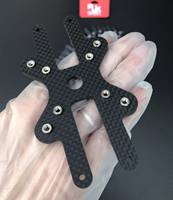 Pièces personnalisées en fibre de carbone découpées par CNC RJX OEM ODM, produits en feuille de fibre de carbone pour kit de châssis de drone, voitures RC