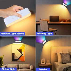 Lámparas de Pared LED Decorativas Modernas con RGB Ambiental, Recargables, con Soporte Interior, para Decoración del Hogar - Product Image 5