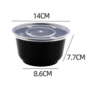 Disposable Bowl 750ml Transparent With Lid Thickened For Takeout Soup Food Storage - Product Image 5