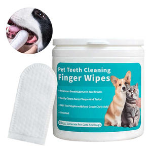 JF Dental Care Toallitas húmedas suaves para mascotas Toallitas para dedos para perros Cepillo de dientes Cuidado de limpieza para la higiene dental de mascotas - Product Image 2