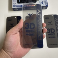 Protection d'écran en verre trempé HD 3D OG It's Me, confidentialité intégrale sans bordure, sans bords noirs pour iPhone 17 Pro Max 18 16 15 14 Plus