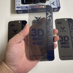 Pellicola Protettiva 3D OG It's Me Privacy Full Borderless Senza Bordo Nero in Vetro Temperato HD per iPhone 17 Pro Max 18 16 15 14 Plus - Product Image 5