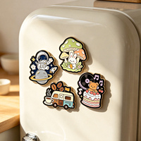 Breloques aimantées portables pour réfrigérateur, thème voyage urbain, aimant vintage pour réfrigérateur
