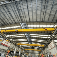 Grue à poutre simple de 10 tonnes pour la manutention de marchandises en entrepôt, équipement de levage stable pour usine de fabrication