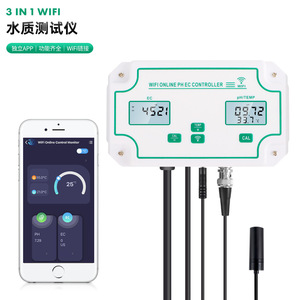 Analyseur de qualité de l'eau 3 en 1 Wifi, pH, EC, température, analyseur en ligne avec contrôle par application - Product Image 5