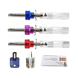 Đầu Tròn Cơ Chế Tự Động Xi Lanh Cửa Cam Khóa Opener 7 Pin Tiên Tiến Khóa Hình Ống Chọn Set Với Ba Loại Huk7.0,7.5,7.8 - Product Image 3