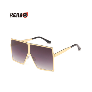 <span class=keywords><strong>Occhiali</strong></span> <span class=keywords><strong>da</strong></span> <span class=keywords><strong>Sole</strong></span> Kenbo 2020 Super Grandi e Cool con Montatura in Metallo Futuristico, Oversize Quadrati per Uomo e Donna, Colore Bianco - Product Image 2