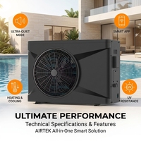 Pompe à chaleur pour piscine et spa 7kw 10kw 16kw 18kw 21kw 25kw R32 DC Inverter