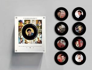 Aimant de réfrigérateur musical en vinyle rotatif NFC personnalisé Elvis Presley avec lumière LED en acrylique, objet de collection pour décoration intérieure et cadeau, vente en gros usine - Product Image 2