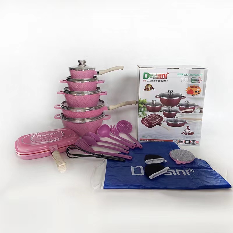 High Quality Non Stick Cookware Set Glam 23pieces Cooking Pot Set Non-Stick Cookware · image 2