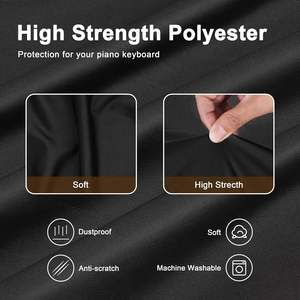 Funda Protectora de Polvo para Teclado de Piano de Alta Calidad, Funda Protectora de Polvo para Piano Digital Electrónico, Impermeable y a Prueba de Polvo - Product Image 6