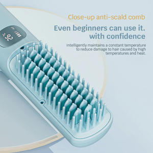 Cepillo Alisador de Cabello Inalámbrico Iónico <span class=keywords><strong>Dr</strong></span>. Flash, Cepillo Alisador de Cabello con Pantalla de Temperatura, Mini Cepillo Alisador de Cabello - Product Image 3