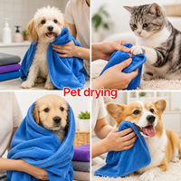 Serviette de séchage pour voiture Tavelya OEM personnalisée avec logo, grande taille, en microfibre nano, super absorbante, séchage rapide, sans peluches, sans rayures, pour le detailing des animaux de compagnie