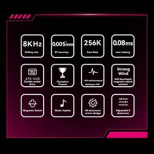 New ATK RS6 <b>keyboard</b>, magnetic switch, wired <b>custom</b> RT0.005mm 8000Hz 0.08ms low latency e-sports gaming <b>keyboard</b> - Product Image 6