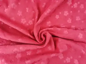 FREE SAMPLE Wholesale 100% Polyester Embossed Velvet Fabric Polar Fleece Fabric Double Brushed For Single Jersey Fabric