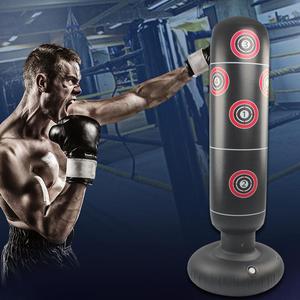 1.6M Fitness <strong>Inflatable</strong> Punching <strong>Bag</strong> Stress <strong>Punch</strong> Tower <strong>Bag</strong> Speed Stand Power Boxing MMA Target <strong>Bag</strong> for Kids Teenagers - Product Image 5