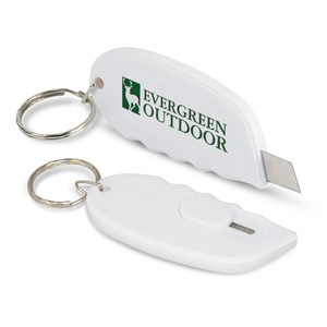 Apribottiglie/Aprilettere Portatile in Plastica con Logo Personalizzato, Mini Taglierino per Scatole con Portachiavi, Strumento Fai-da-te Elegante - Product Image 4