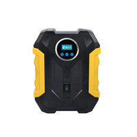 Gonfleur de pneus portable 12V avec affichage numérique, pompe à air électrique embarquée pour voiture, gonfleur de véhicule avec outils.