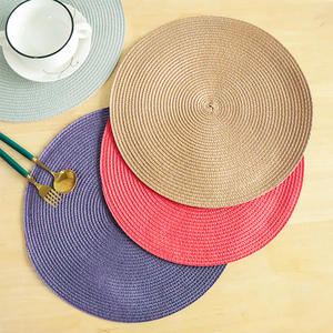 แผ่นรองจานทรงกลมสีพื้นแบบเรียบจากเท็กซัส ทำจากพลาสติก PP ทนความร้อน สำหรับใช้ในบ้าน ซักเครื่องได้ - Product Image 3