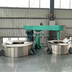 Platform Type Paint Disperser Shampoo Homogenizer Mixer 2000L Industrial Vacuum Stainless Steel Mixing Tank With Agitator