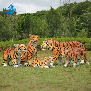 Estatua Decorativa de Tigre de Fibra de Vidrio, Escultura de Animal de Fibra de Vidrio en Venta, Utilizada para Decoración de Parques y Centros Comerciales - Product Image 1