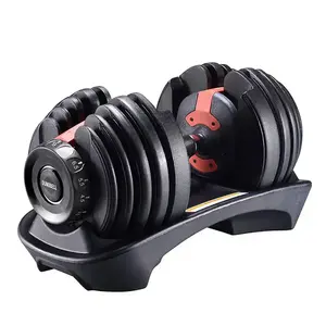 XOYOOU dumbel Gym sistem bobot 90Lb, dumbel dapat disesuaikan baja Fitness grosir kustom grosir